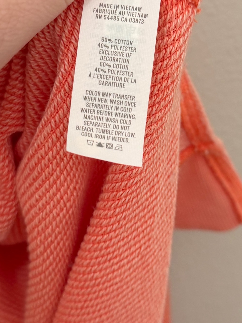 aerie Oversized Coral Crewneck Pullover Women’s XL - Picture 5 of 6